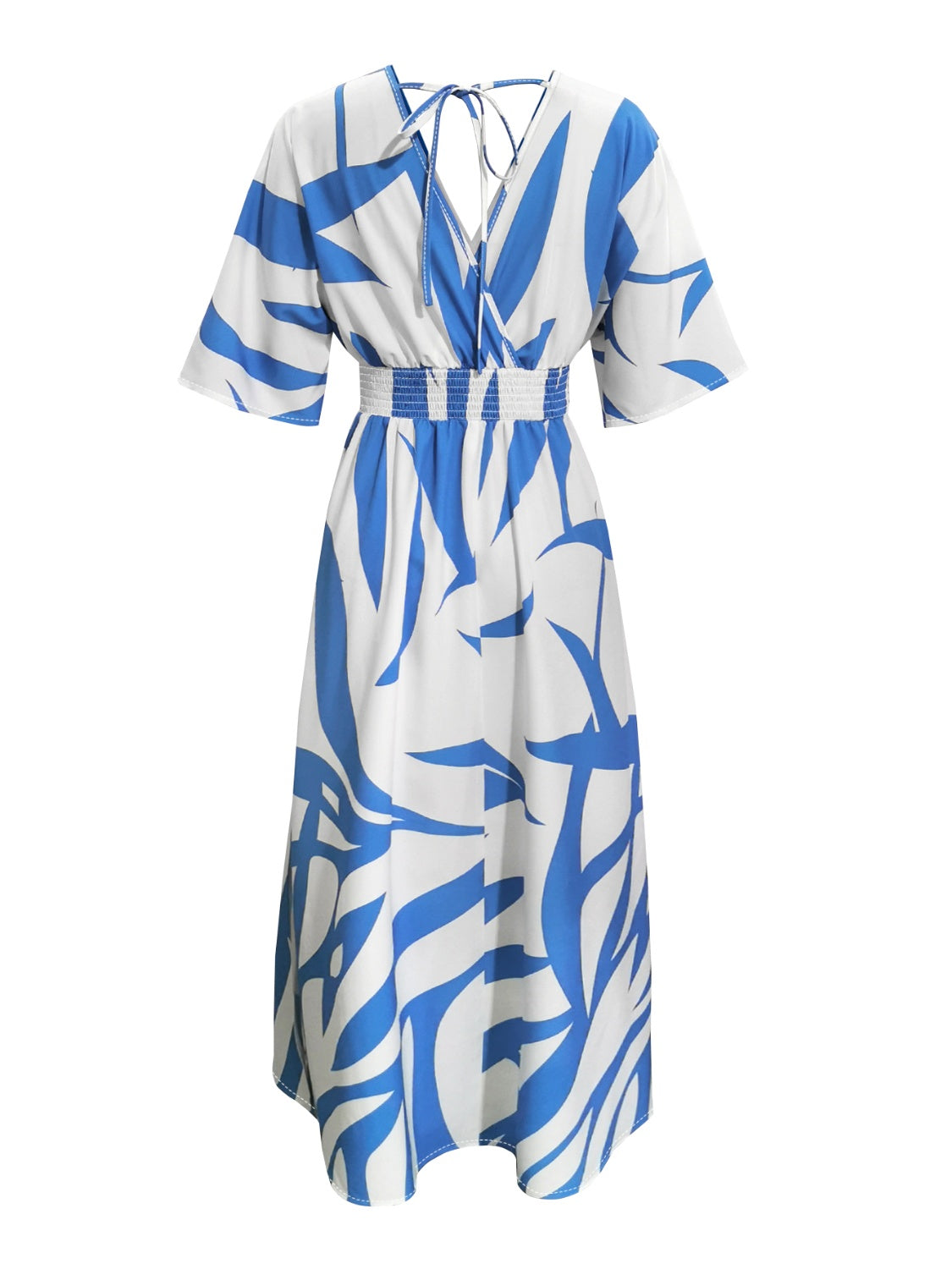 Ocean Blue Print Maxi Dress