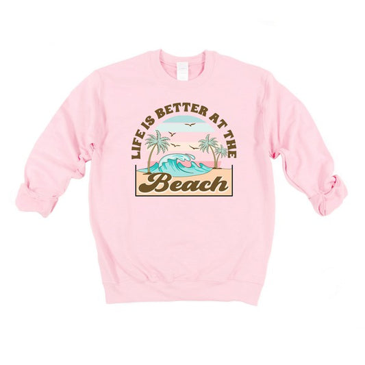 Better At The Beach Graphic Sweatshirt