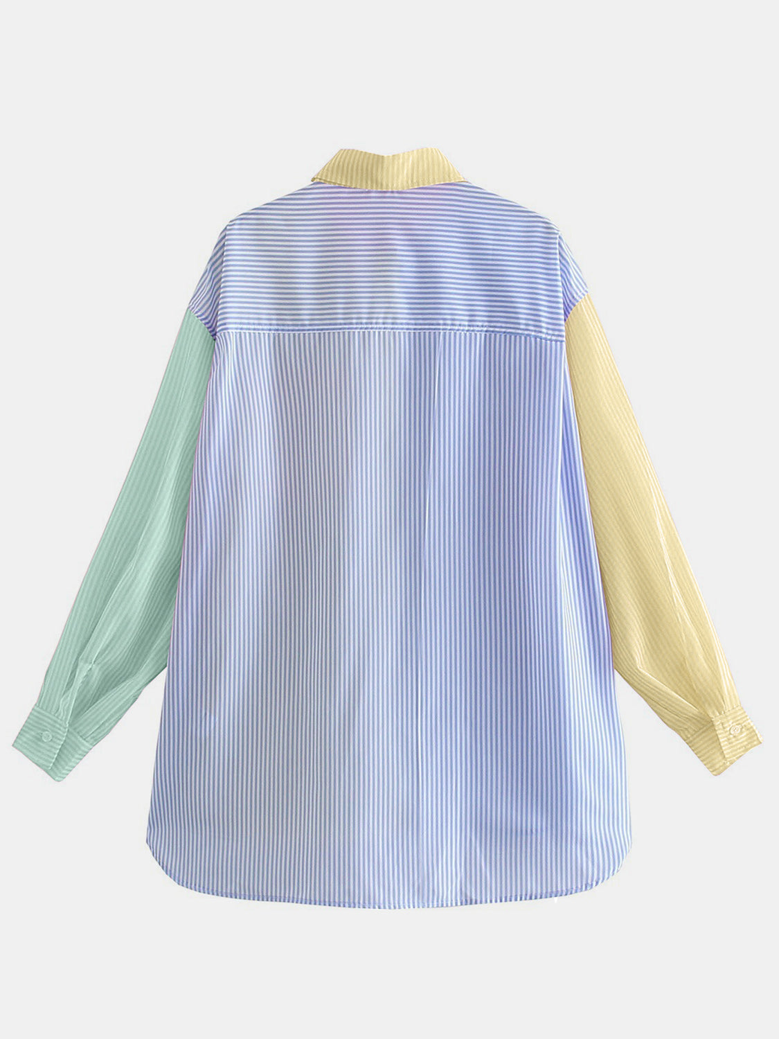 PinStripe Color Block Long Sleeve Shirt