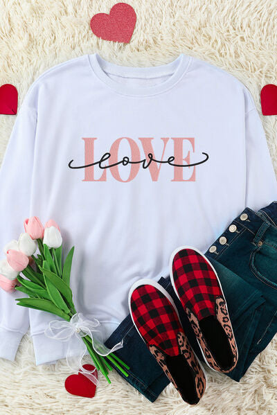 LOVE Print Sweatshirt
